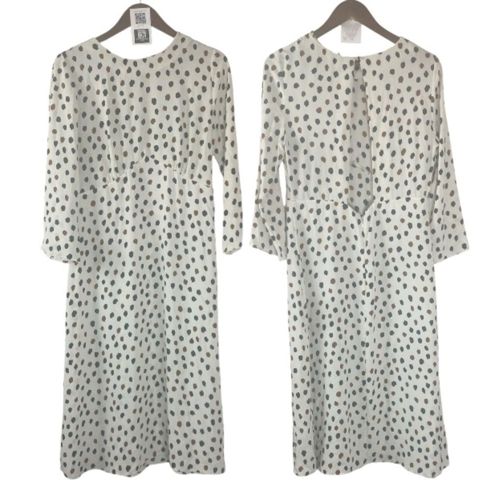 H&M Black and White Long Sleeve Dress // 12